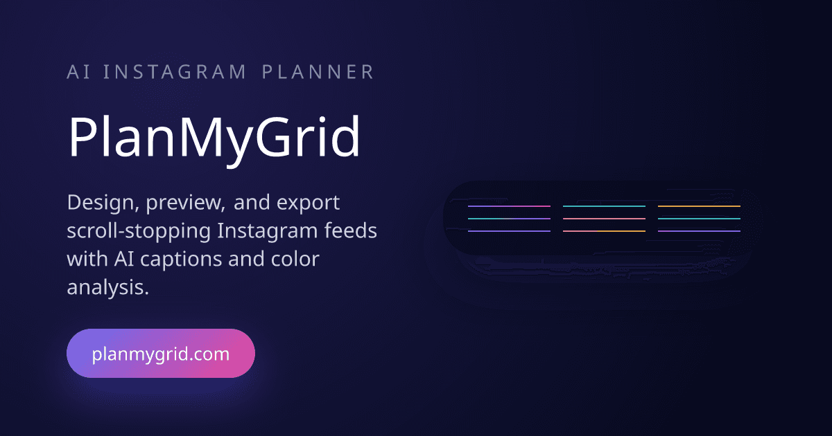 PlanMyGrid — Instagram grid planner built for agencies